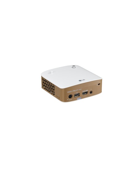 LG PH150G videoproyector Proyector portátil 130 lúmenes ANSI DLP 720p (1280x720) Oro, Blanco