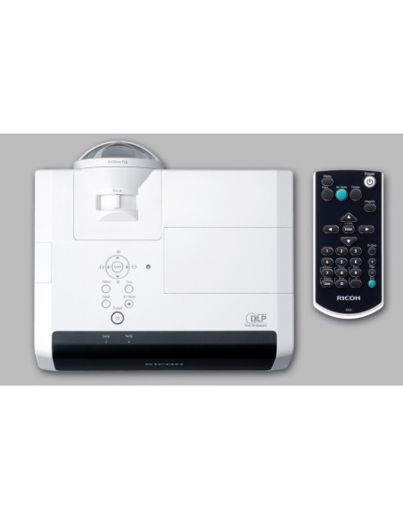 Ricoh PJ X4241N videoproyector 3300 lúmenes ANSI DLP XGA (1024x768) Proyector para escritorio Negro, Blanco