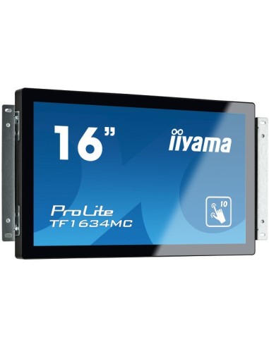 iiyama ProLite TF1634MC-B6X monitor pantalla táctil 39,6 cm (15.6") 1366 x 768 Pixeles Negro Multi-touch