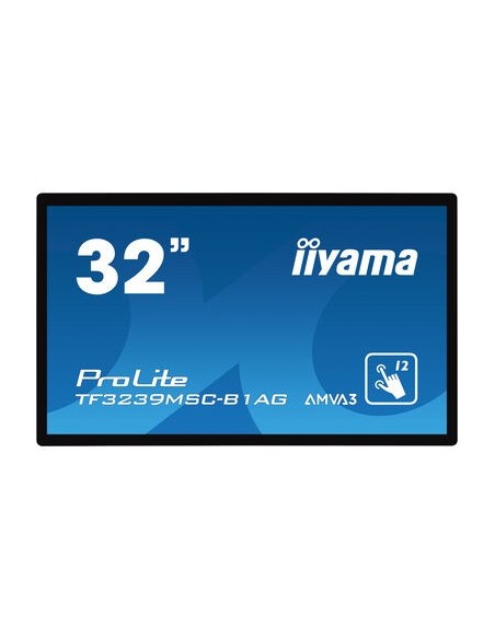 iiyama ProLite TF3239MSC-B1AG monitor pantalla táctil 80 cm (31.5") 1920 x 1080 Pixeles Multi-touch Multi-usuario Negro