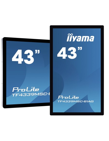 iiyama ProLite TF4339MSC-B1AG monitor pantalla táctil 109,2 cm (43") 1920 x 1080 Pixeles Multi-touch Multi-usuario Negro