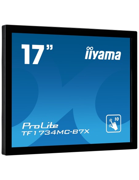 iiyama ProLite TF1734MC-B7X monitor pantalla táctil 43,2 cm (17") 1280 x 1024 Pixeles Multi-touch Negro