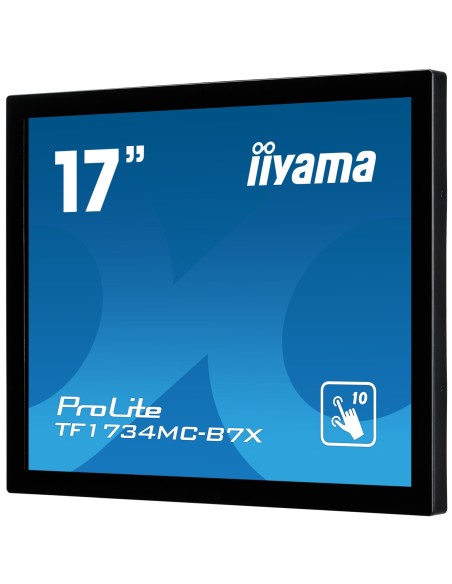 iiyama ProLite TF1734MC-B7X monitor pantalla táctil 43,2 cm (17") 1280 x 1024 Pixeles Multi-touch Negro