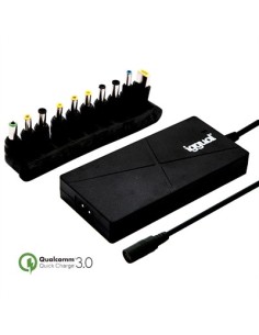 iggual IGG315538 adaptador e inversor de corriente Interior 90 W Negro