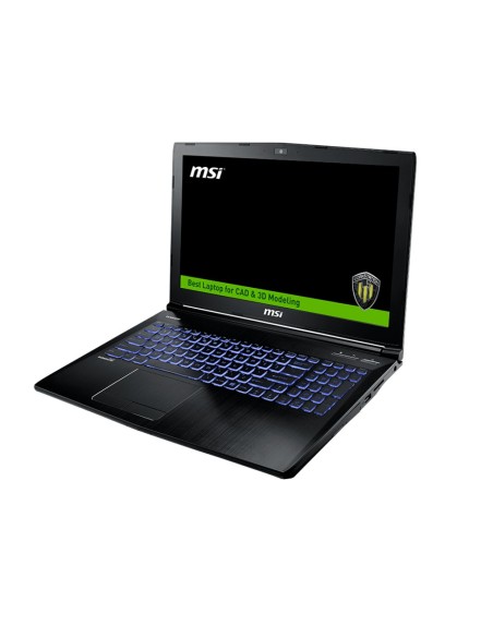 MSI Workstation WE62 7RJ-2006XES DDR4-SDRAM Estación de trabajo móvil 39,6 cm (15.6") 1920 x 1080 Pixeles 7ª generación de