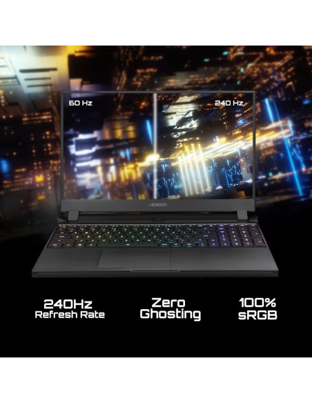 Gigabyte AORUS 15P DDR4-SDRAM Portátil 39,6 cm (15.6") 1920 x 1080 Pixeles Intel® Core™ i7 de 10ma Generación 32 GB 512 GB SSD