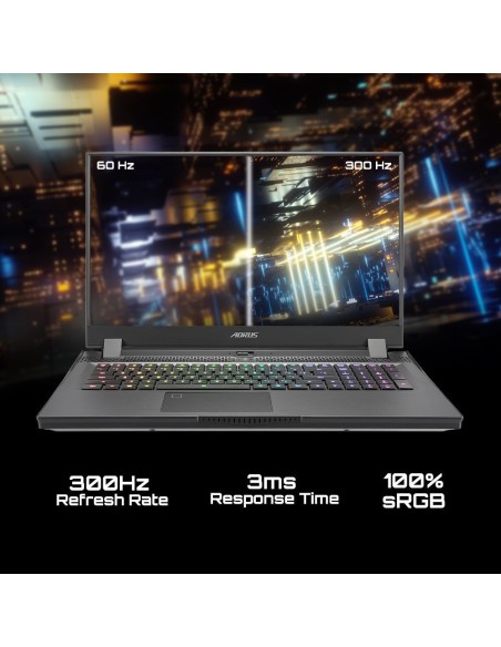 Gigabyte AORUS 17G DDR4-SDRAM Portátil 43,9 cm (17.3") 1920 x 1080 Pixeles Intel® Core™ i7 de 10ma Generación 32 GB 512 GB SSD