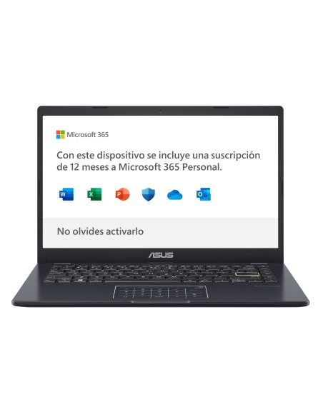 ASUS E410MA-EK007TS - Ordenador Portátil de 14" Full HD (Intel Core N4020, 4GB RAM, 64GB eMMC, Intel UHD Graphics 600, Windows