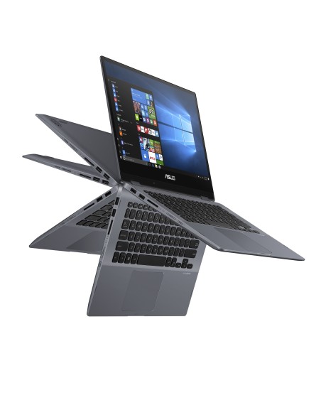 ASUS VivoBook Flip TP412FA-EC707T - Ordenador Portátil de 14" Full HD (Intel Core i5-10210U, 8GB RAM, 512GB SSD, Intel UHD