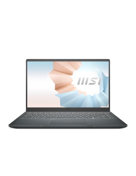 MSI Modern 14 B10MW-613XES Portátil 35,6 cm (14") Full HD Intel® Core™ i5 de 10ma Generación 8 GB DDR4-SDRAM 512 GB SSD Wi-Fi 5