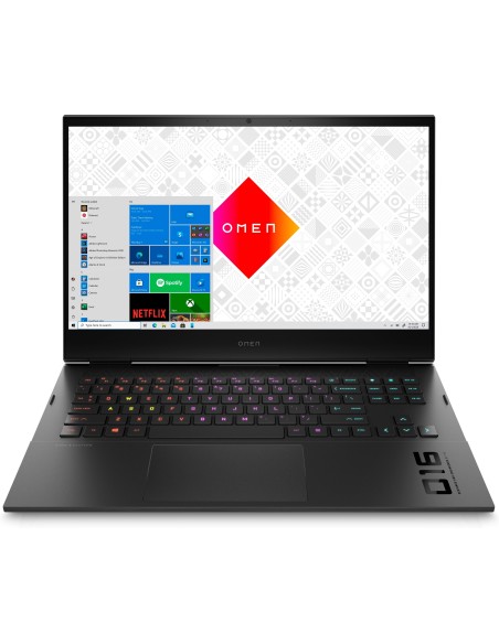 OMEN by HP 16-b0048ns Portátil 40,9 cm (16.1") Pantalla táctil Full HD Intel® Core™ i7 de 11ma Generación 16 GB DDR4-SDRAM 1000