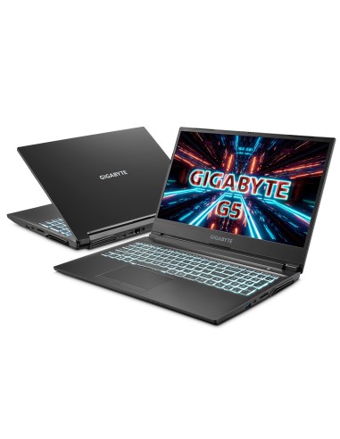 Gigabyte G series G5 GD Netbook 39,6 cm (15.6") Full HD Intel® Core™ i5 16 GB DDR4-SDRAM 512 GB SSD NVIDIA GeForce RTX 3050