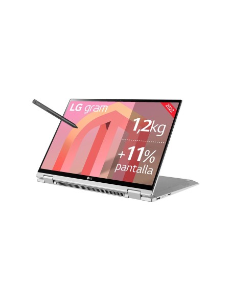 LG Gram 14T90Q-G i7-12800HE Híbrido (2-en-1) 35,6 cm (14") Pantalla táctil WUXGA Intel® Core™ i7 16 GB LPDDR5-SDRAM 1000 GB SSD