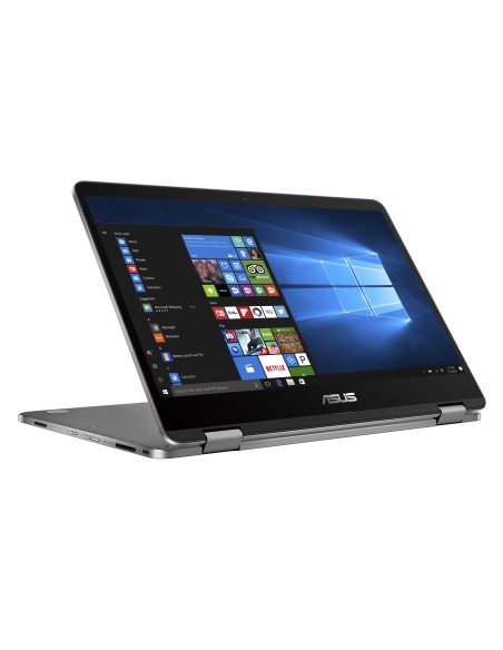 Asus VivoBook Flip 14" Full HD Intel Celeron N4020 4GB RAM 256GB SSD Windows 11 Home Gris Plata