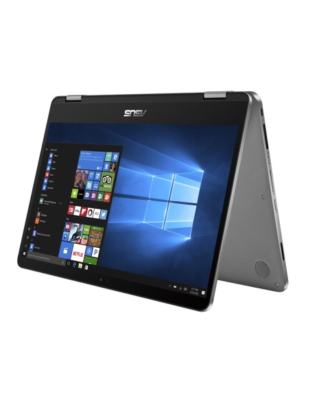 Asus VivoBook Flip 14" Full HD Intel Celeron N4020 4GB RAM 256GB SSD Windows 11 Home Gris Plata