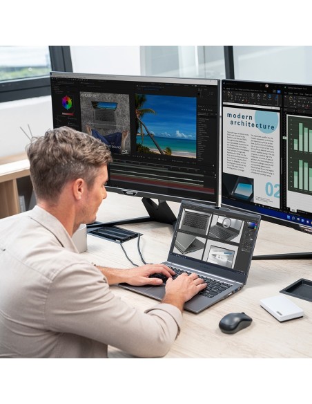 Gigabyte U4 UD-50ES823SO 14" Full HD Intel Core i5 1155G7 8GB RAM 512GB SSD Windows 11 Home Gris Plata