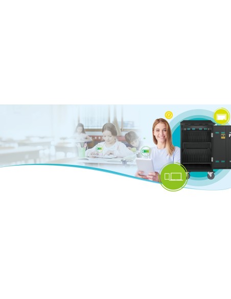 AVer E32c Negro Notebook   Tablet Carro soporte de suelo con ruedas multimedia