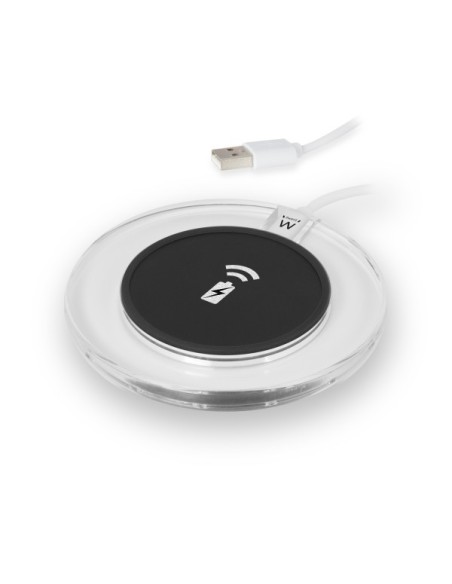 Ewent EW1190 cargador de dispositivo móvil Negro, Transparente, Blanco Interior