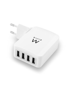 Ewent EW1304 cargador de dispositivo móvil Blanco Interior