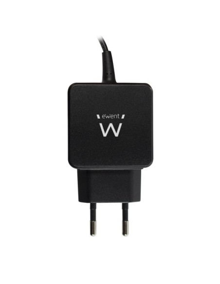 Ewent EW1305 cargador de dispositivo móvil Negro Interior