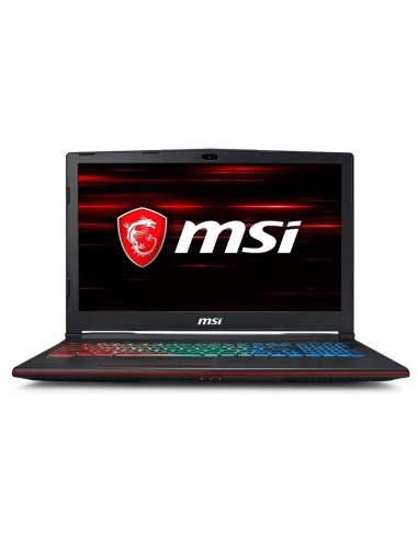 MSI Gaming GP63 8RE-041XES Leopard DDR4-SDRAM Portátil 39,6 cm (15.6") 1920 x 1080 Pixeles 8ª generación de procesadores Intel®
