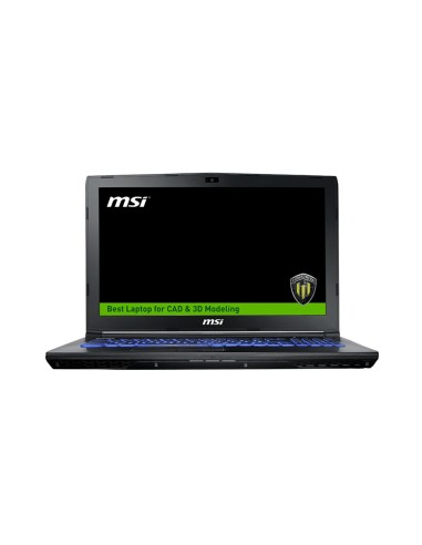 MSI Workstation WE62 7RI-2007XES DDR4-SDRAM Estación de trabajo móvil 39,6 cm (15.6") 1920 x 1080 Pixeles 7ª generación de
