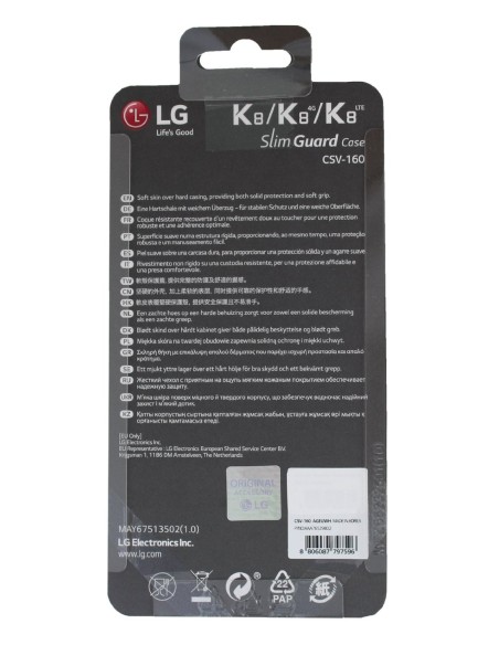 LG CSV-160.AGEUWH funda para teléfono móvil 12,7 cm (5") Blanco