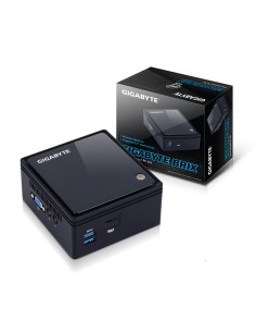 Gigabyte GB-BACE-3150 PC estación de trabajo barebone Escritorio Negro BGA 1170 N3150 1,6 GHz