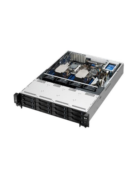 ASUS RS520-E8-RS12-E V2 Intel® C612 LGA 2011-v3 Bastidor (2U) Negro, Plata