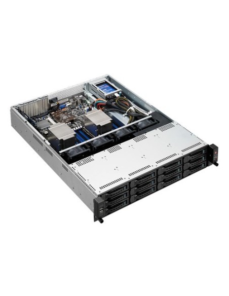 ASUS RS520-E8-RS12-E V2 Intel® C612 LGA 2011-v3 Bastidor (2U) Negro, Plata