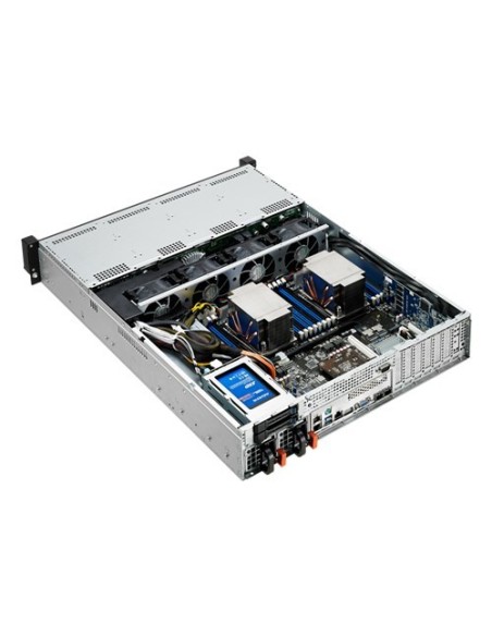 ASUS RS520-E8-RS12-E V2 Intel® C612 LGA 2011-v3 Bastidor (2U) Negro, Plata