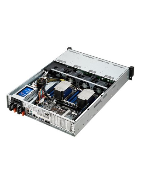 ASUS RS520-E8-RS12-E V2 Intel® C612 LGA 2011-v3 Bastidor (2U) Negro, Plata