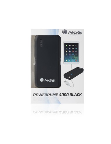 NGS PowerPump 4000 Black batería externa Ión de litio 4000 mAh Negro
