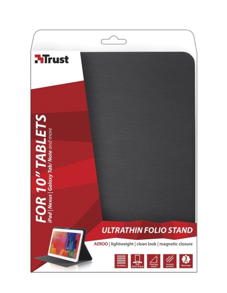 Trust 19993 funda para tablet 25,4 cm (10") Folio Negro