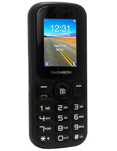 Thomson TLINK18 4,5 cm (1.77") 75 g Negro Teléfono básico