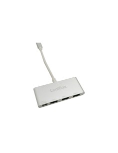 CoolBox COO-HUC3U3PD hub de interfaz USB 3.2 Gen 1 (3.1 Gen 1) Type-C 5000 Mbit s Aluminio