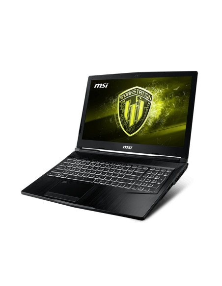 MSI Workstation WE63 8SJ-227XES Portátil 39,6 cm (15.6") 1920 x 1080 Pixeles 8ª generación de procesadores Intel® Core™ i7 16
