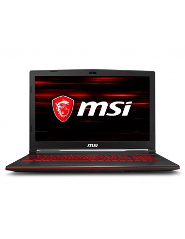MSI Gaming GL63 8RD-675ES Portátil 39,6 cm (15.6") 1920 x 1080 Pixeles 8ª generación de procesadores Intel® Core™ i7 16 GB