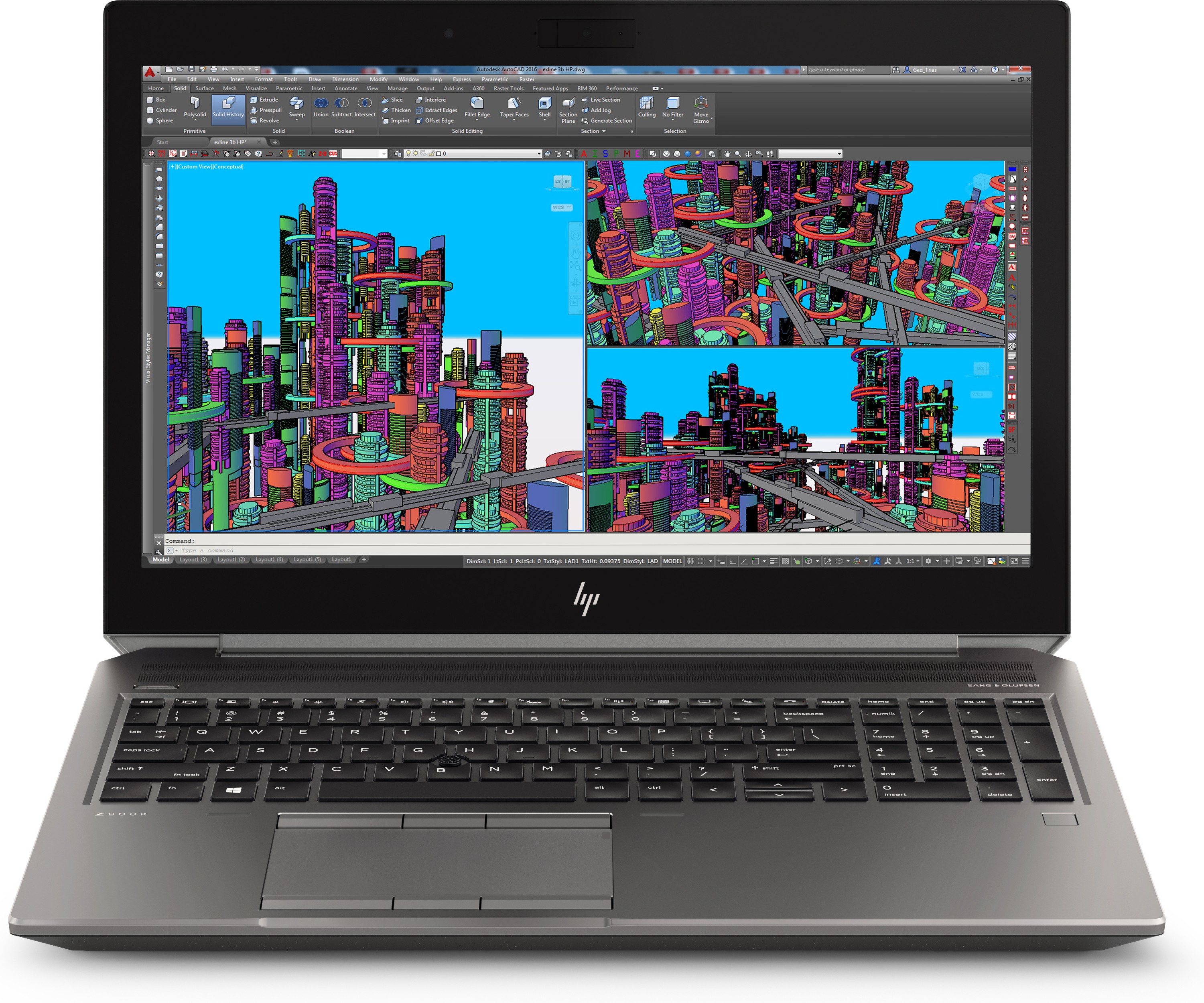 HP ZBook 15 G5 Estación de trabajo móvil 39,6 cm (15.6