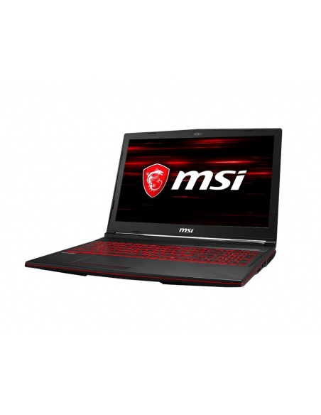 MSI Gaming GL63 8SD-270XES Portátil 39,6 cm (15.6") 1920 x 1080 Pixeles 8ª generación de procesadores Intel® Core™ i7 16 GB