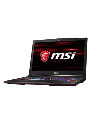 MSI Gaming GL63 8SD-269ES Portátil 39,6 cm (15.6") 1920 x 1080 Pixeles 8ª generación de procesadores Intel® Core™ i7 16 GB