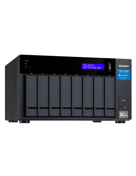 QNAP TVS-872XT Ethernet Torre Negro NAS