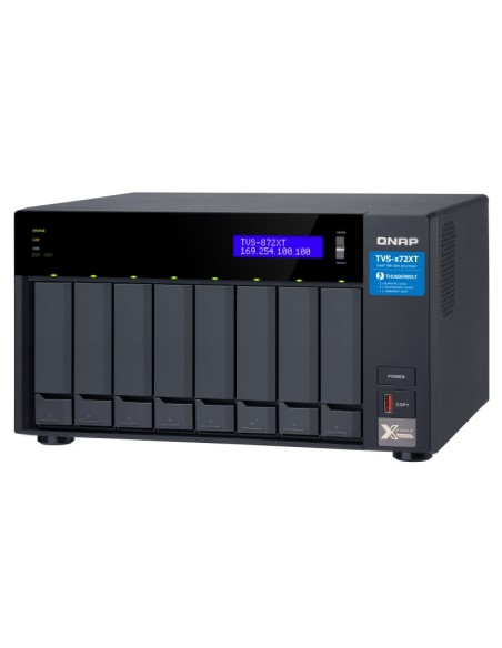QNAP TVS-872XT Ethernet Torre Negro NAS