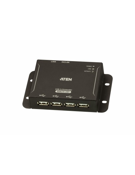 ATEN Extensor USB 2.0 por Cat 5 con hub de cuatro puertos (hasta 50 m)