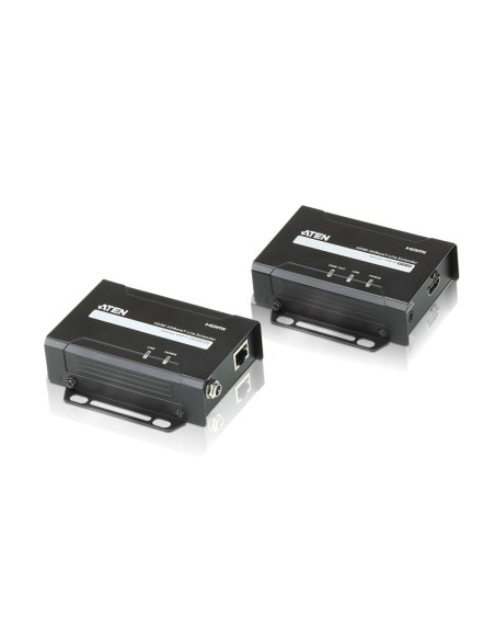 Aten VE801-AT-G extensor audio video Transmisor y receptor de señales AV Negro