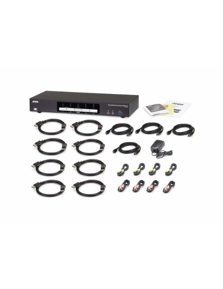 Aten Switch KVMP™ DisplayPort 4K dual display USB 3.0 de 4 puertos