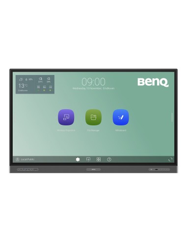 BenQ RP7503 Panel plano interactivo 190,5 cm (75") LED Wifi 450 cd   m² 4K Ultra HD Negro Pantalla táctil Procesador incorporado