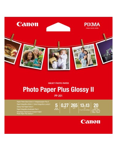 Papel Fotogrßfico Canon PP-201  13 x 13cm  265g  20 Hojas  B
