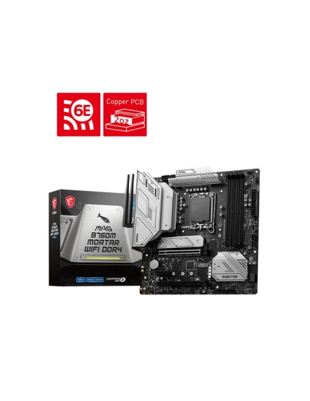 MSI B760M Mortar WIFI DDR4 Negra