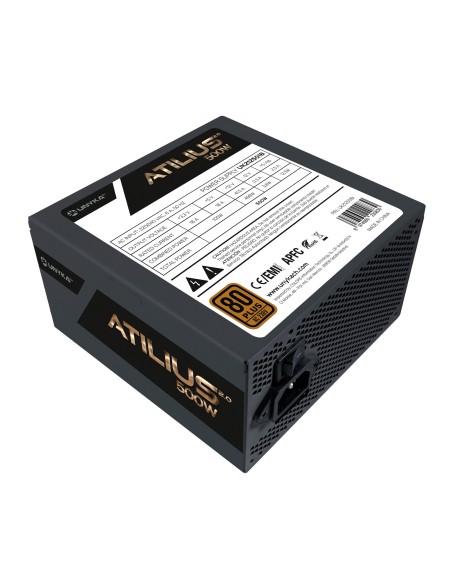 FUENTE ALIMENTACION ATX  500W UNYKA GAMING ATILIUS II 85% Eficiencia 120mm 212501